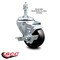 Service Caster 3 Inch Hard Rubber Wheel Swivel 3/8 Inch Threaded Stem Caster with Brake SCC SCC-TS20S314-HRS-TLB-381615 - alternate 4